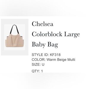 Brand new Kate spade baby bag